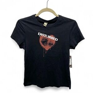 Vintage 2005 Kavio Disturbed band black baby tee